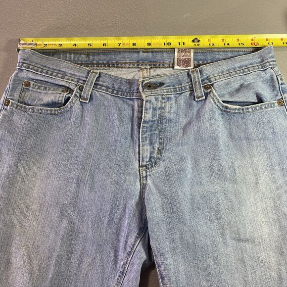 RALPH LAUREN Polo Jeans Co Kelly Bootcut Stretch Denim Y2K Womens 12 Light Blue - Picture 6 of 9